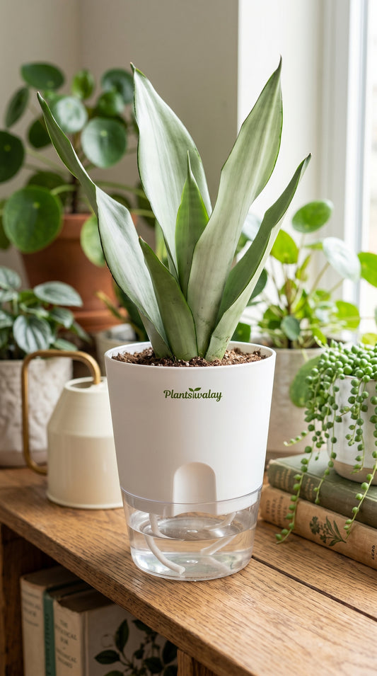 Snake Moonshine with Self-Watering Pot