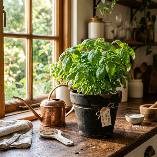 Basil Plant – Aromatic Kitchen Herb for Indoor & Outdoor Growing